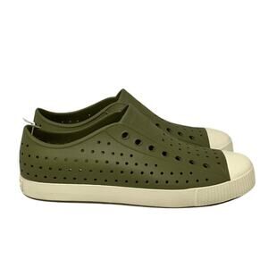 Native Shoes Mens 9 Rookie Green Jefferson Slip On Sneaker Perforated P2-65